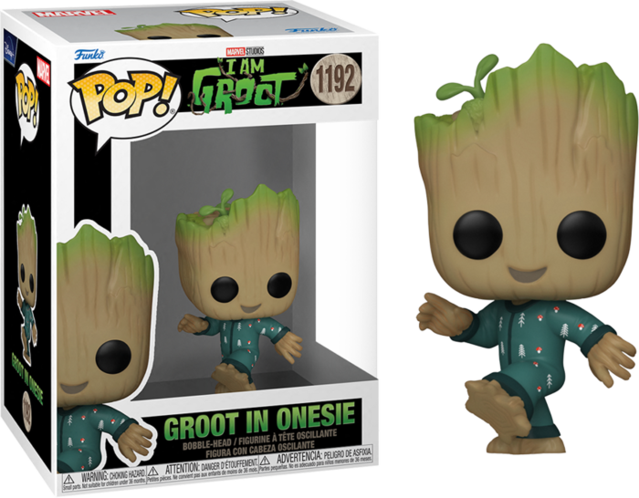 Funko Pop! Marvel: I Am Groot, Groot in Onesie – Games Corner