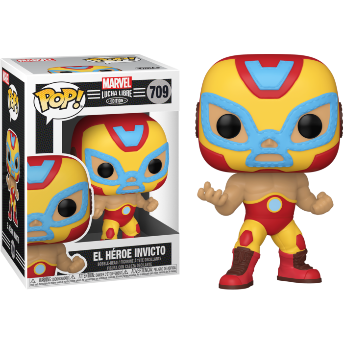 Funko Pop! Marvel: Lucha Libre Edition - El Heroe Invicto Iron Man #709