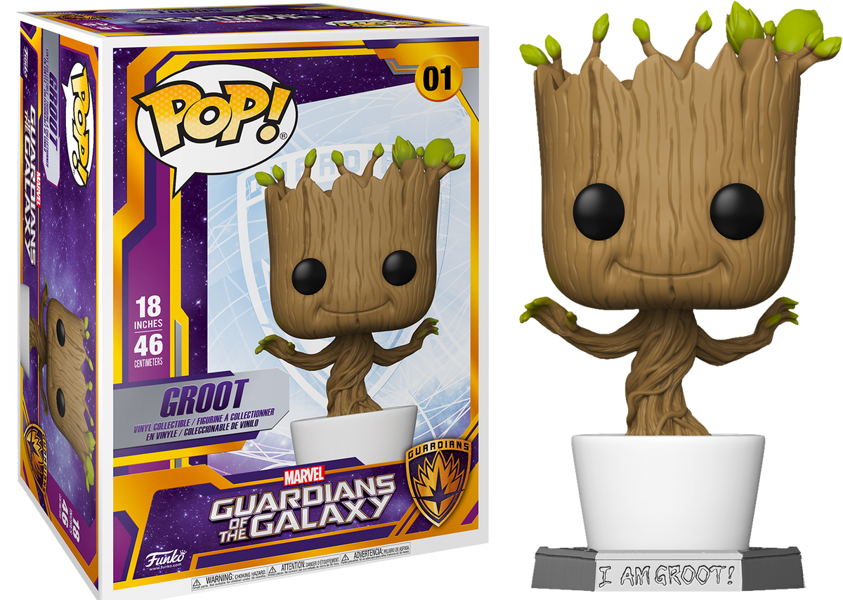 Funko Pop! Guardians of the Galaxy - Dancing Groot 18” #01 - The Amazing Collectables