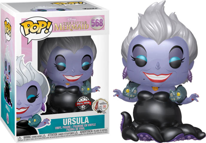 Funko Pop The Little Mermaid Ursula with Eels Metallic 568