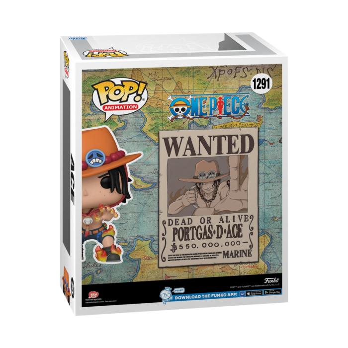 Funko Pop! Covers - One Piece - Portgas D. Ace Wanted Poster #1291
