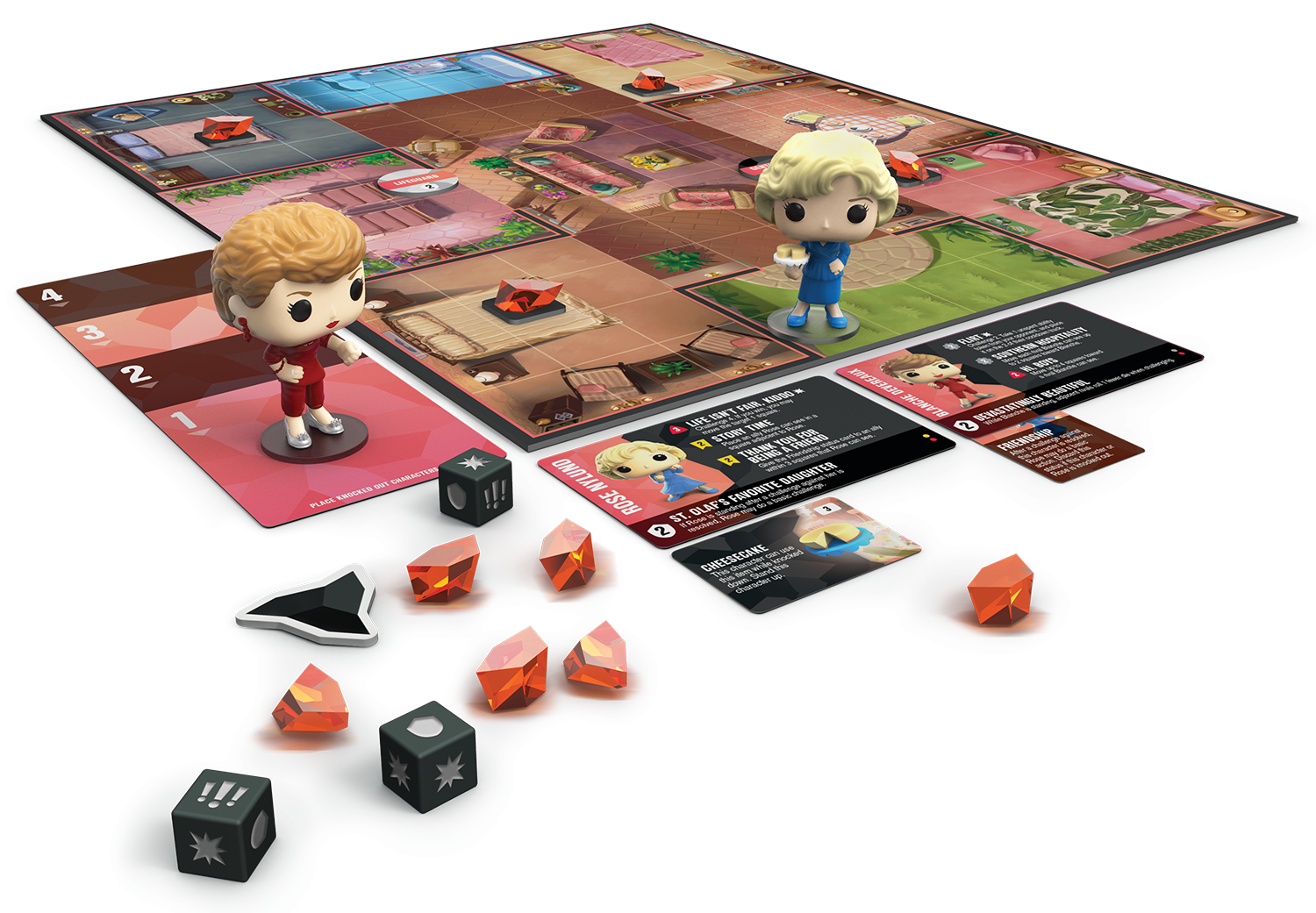 Funkoverse - The Golden Girls - Blanche & Rose Pop! - Strategy Game 2-Pack - The Amazing Collectables