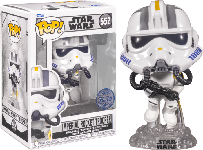 Funko Pop! Star Wars: Gaming Greats - Imperial Rocket Trooper, Merrin, ARC Umbra Trooper & Proxy Glow in the Dark - Bundle (Set of 4) - Real Pop Mania