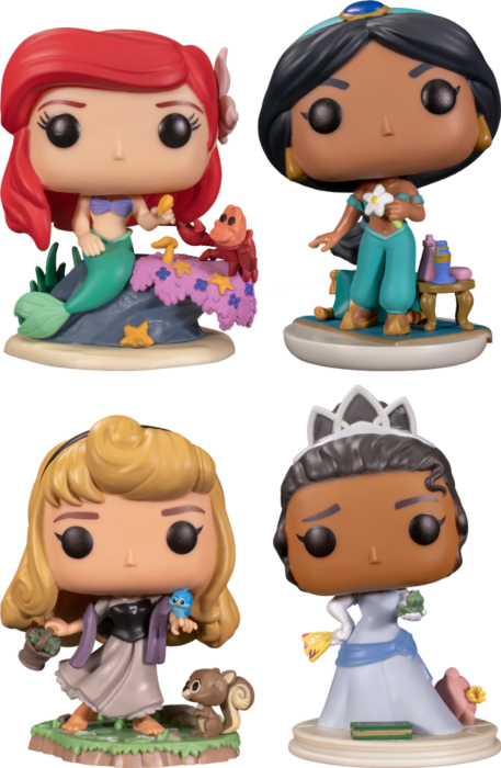 Funko Disney Princess - Ariel, Jasmine, Tiara Aurora Ultimate -