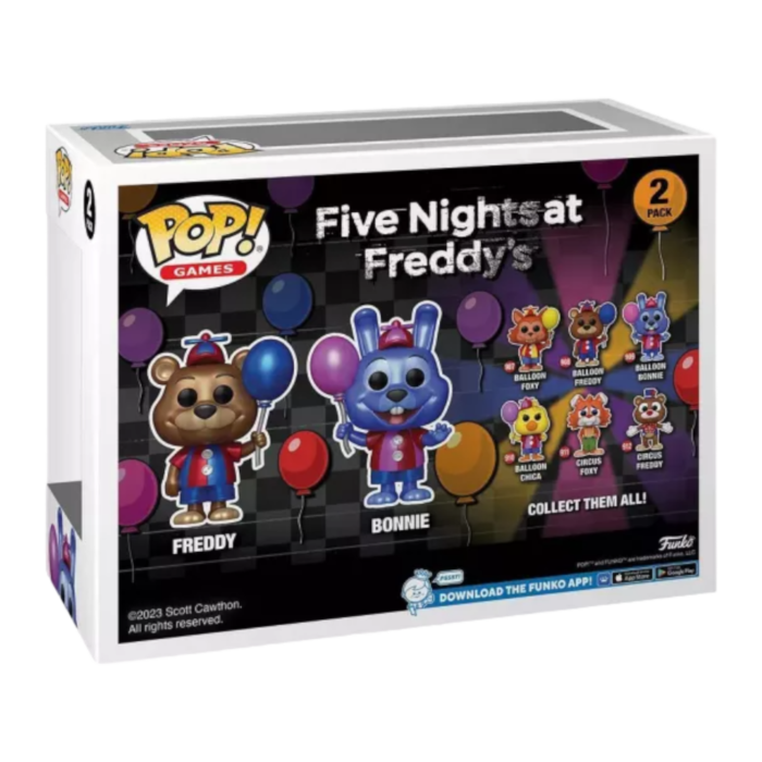 Funko Pop! Five Nights at Freddy's - Balloon Freddy & Balloon Bonnie Metallic - 2-Pack