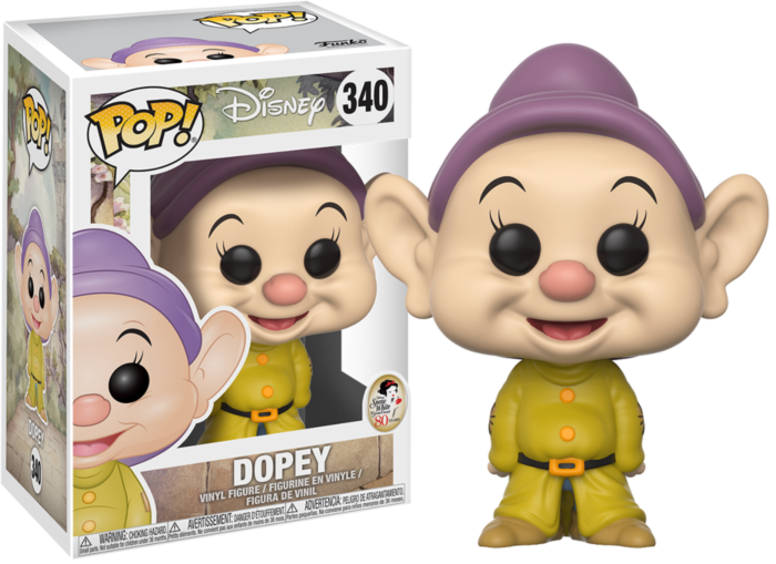 Funko Pop! Snow White and the Seven Dwarfs - Dopey #340 - Chase Chance