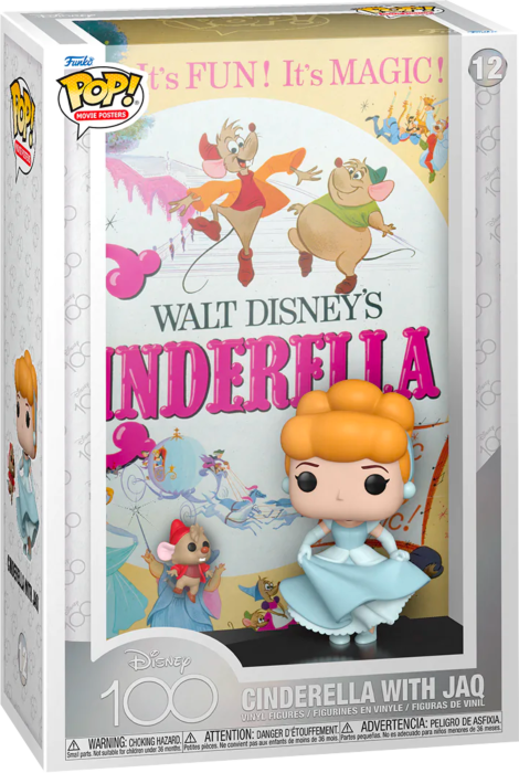 Funko Pop! Movie Posters - Cinderella (1950) - Cinderella with Jaq Disney 100th #12
