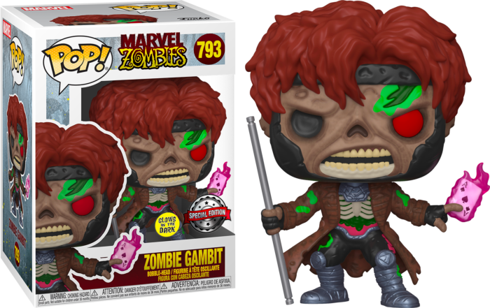 Funko Pop! Marvel Zombies - Gambit Zombie Glow in the Dark #793