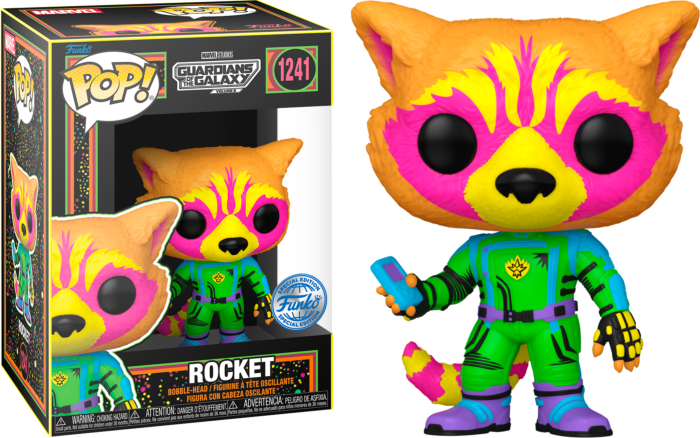 Funko Pop! Guardians of the Galaxy Vol. 3 - Rocket Blacklight #1241