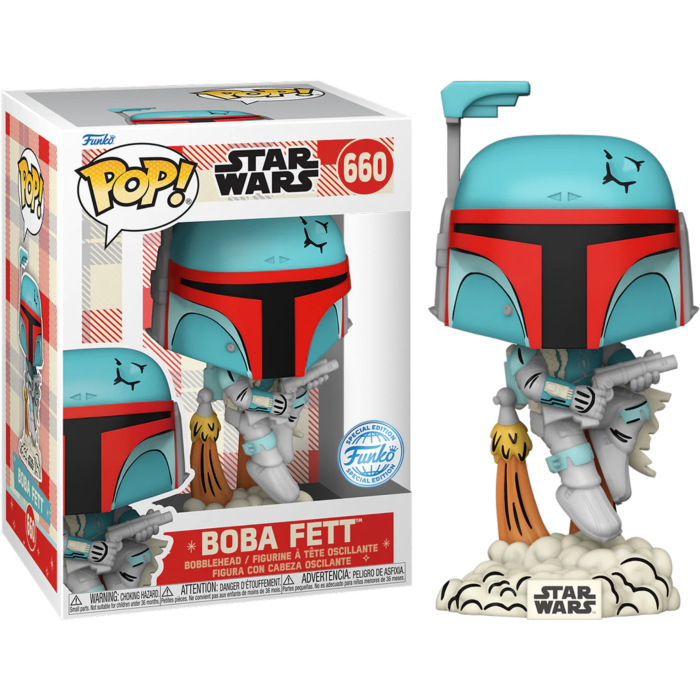 Funko Pop!  Star Wars - Retro Reimagined Boba Fett Disney 100th #660