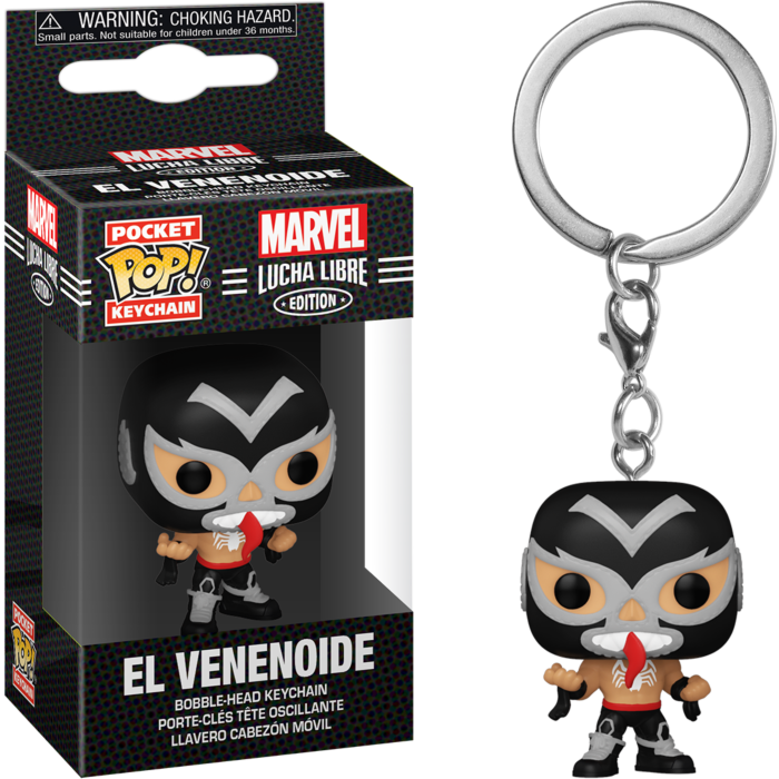 Funko Pocket Pop! Keychain - Marvel: Lucha Libre Edition - El Venenoide Venom - The Amazing Collectables