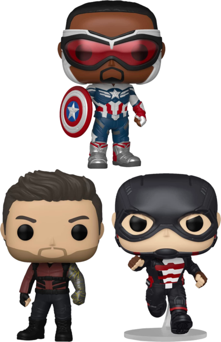 Funko Pop! The Falcon and the Winter Soldier - In Sam We Trust - Bundle (Set of 3) - Real Pop Mania