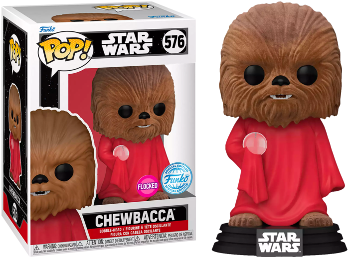 Funko Pop! Star Wars Holiday Special (1978) - Chewbacca Life Day Flocked #576 - The Amazing Collectables