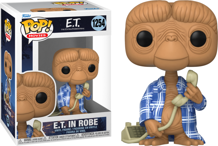Funko Pop! E.T. The Extra-Terrestrial - E.T. in Flannel Robe 40th Anniversary #1254 - Real Pop Mania