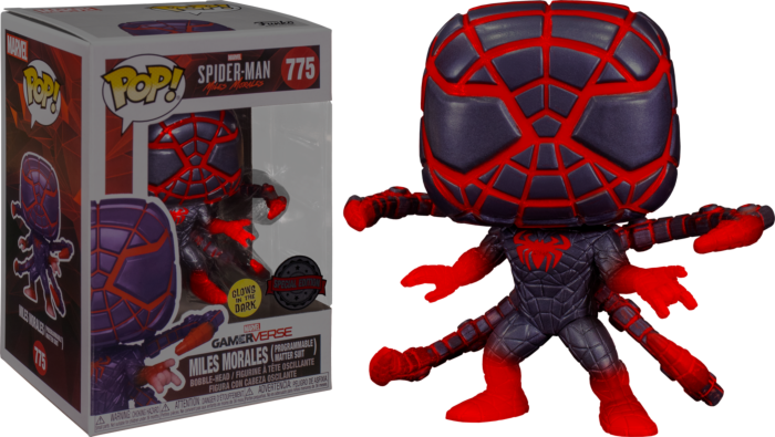 Funko Pop! Marvel's Spider-Man: Miles Morales - Miles Morales in Programmable Matter Suit Glow in the Dark #775