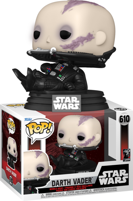 Funko Pop! Star Wars Episode VI: Return of the Jedi - Darth Vader (Unmasked) 40th Anniversary #610