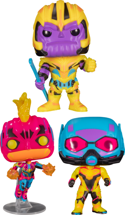 Funko Pop! Marvel: Blacklight - Guardians of the Neon - Bundle (Set of