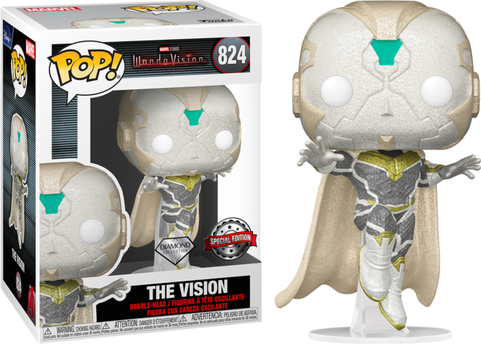 Funko Pop! WandaVision - The Vision Diamond Glitter #824 - Real Pop Mania