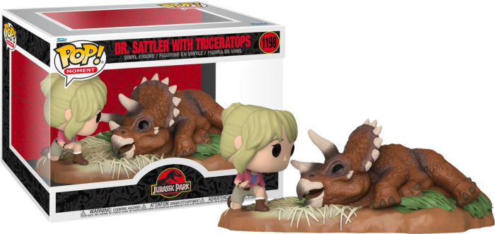 Funko Pop! Jurassic Park - Dr. Ellie Sattler with Triceratops Movie Moments #1198