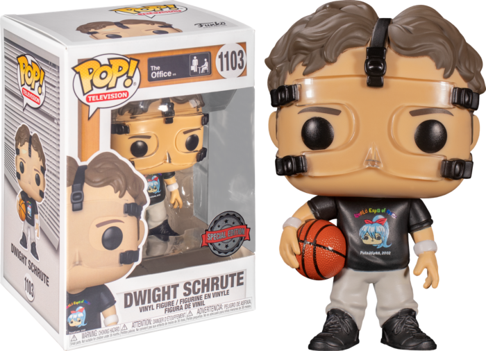 Funko Pop! The Office - Dwight Schrute Basketball #1103 - Chase Chance - Real Pop Mania