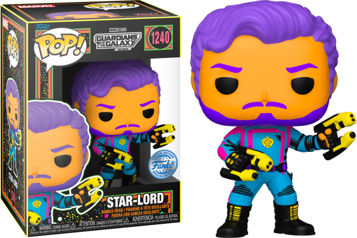 Funko Pop! Guardians of the Galaxy Vol. 3 - Star-Lord Blacklight #1240