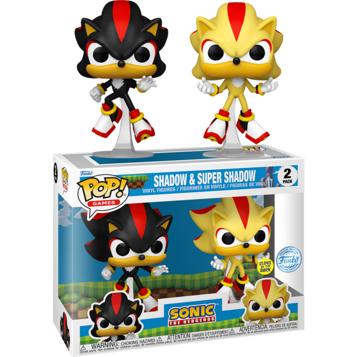 Funko Pop Sonic the Hedgehog Shadow Super Shadow Glow in the Dark