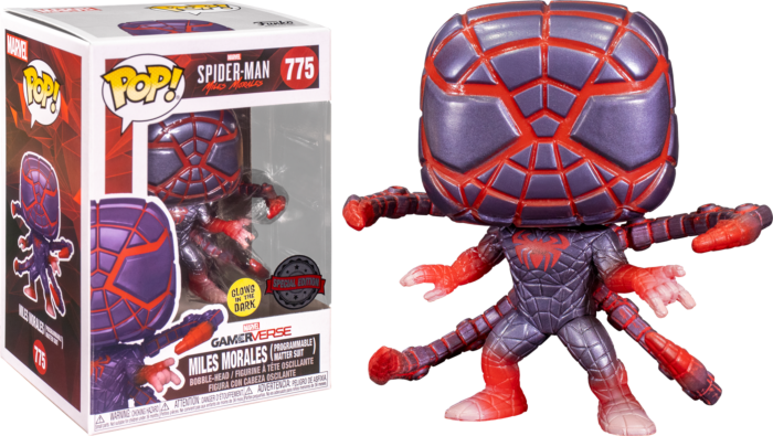 Funko Pop! Marvel's Spider-Man: Miles Morales - Miles Morales in Programmable Matter Suit Glow in the Dark #775