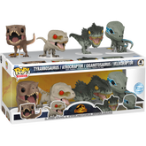 Funko Pop! Jurassic World: Dominion - Tyrannosaurus, Atrociraptor, Giganotosaurus & Velociraptor - 4-Pack