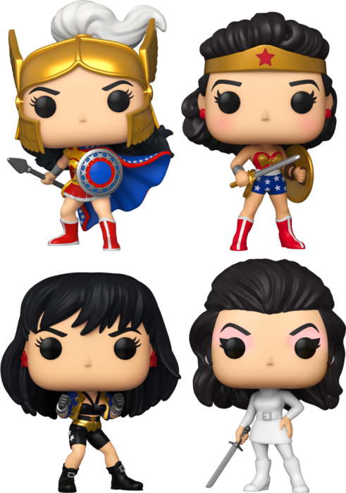 Funko Pop! Wonder Woman - 80th Anniversary - Bundle (Set of 4) - Real Pop Mania