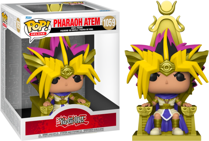Funko Pop! Yu-Gi-Oh! - Pharaoh Atem on Throne Metallic Deluxe #1059 - Real Pop Mania