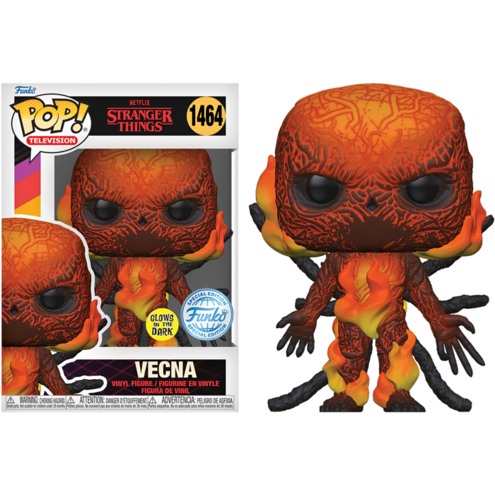Funko Pop! Stranger Things 4 - Vecna on Fire Glow in the Dark #1464