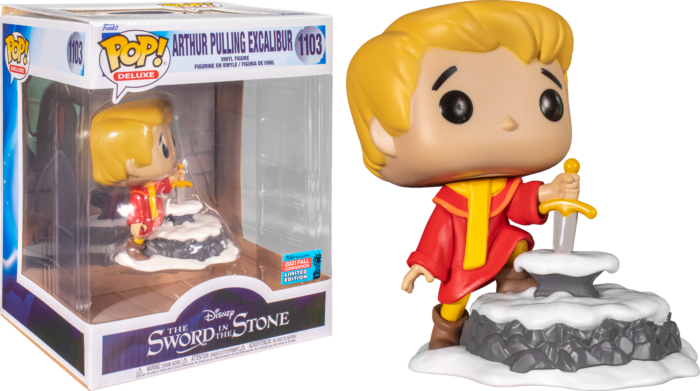 Funko Pop! The Sword in the Stone - Arthur Pulling Excalibur Deluxe #1103 (2021 Fall Convention Exclusive)