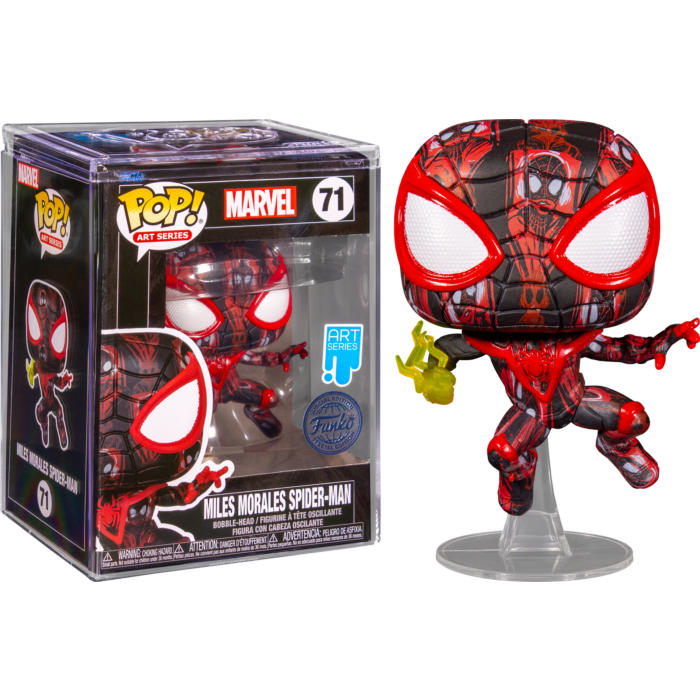 Funko Pop! Spider-Man - Miles Morales Spider-Man Artist Series #71 wit Funko Pop! Spider-Man - Miles Morales Spider-Man Artist Series #71 wit