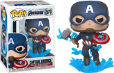 Funko Pop! Avengers 4: Endgame - Captain America with Mjolnir #573 - The Amazing Collectables