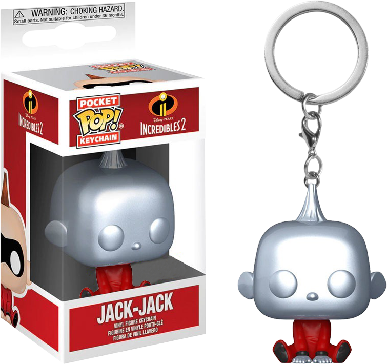 Funko Pocket Pop! Keychain - Incredibles 2 - Jack-Jack Metallic - The Amazing Collectables