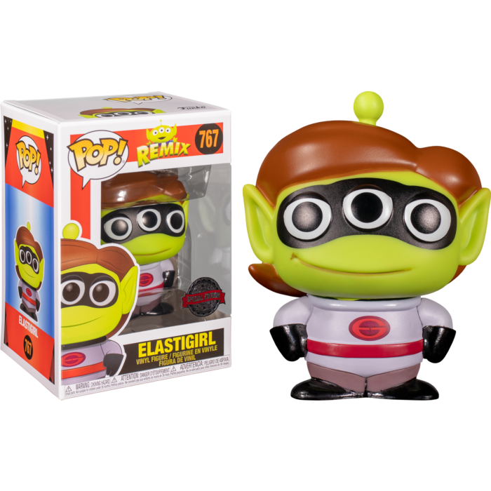 Funko Pop! Pixar - Alien Remix Elastigirl in Silver Suit #767 - The Amazing Collectables