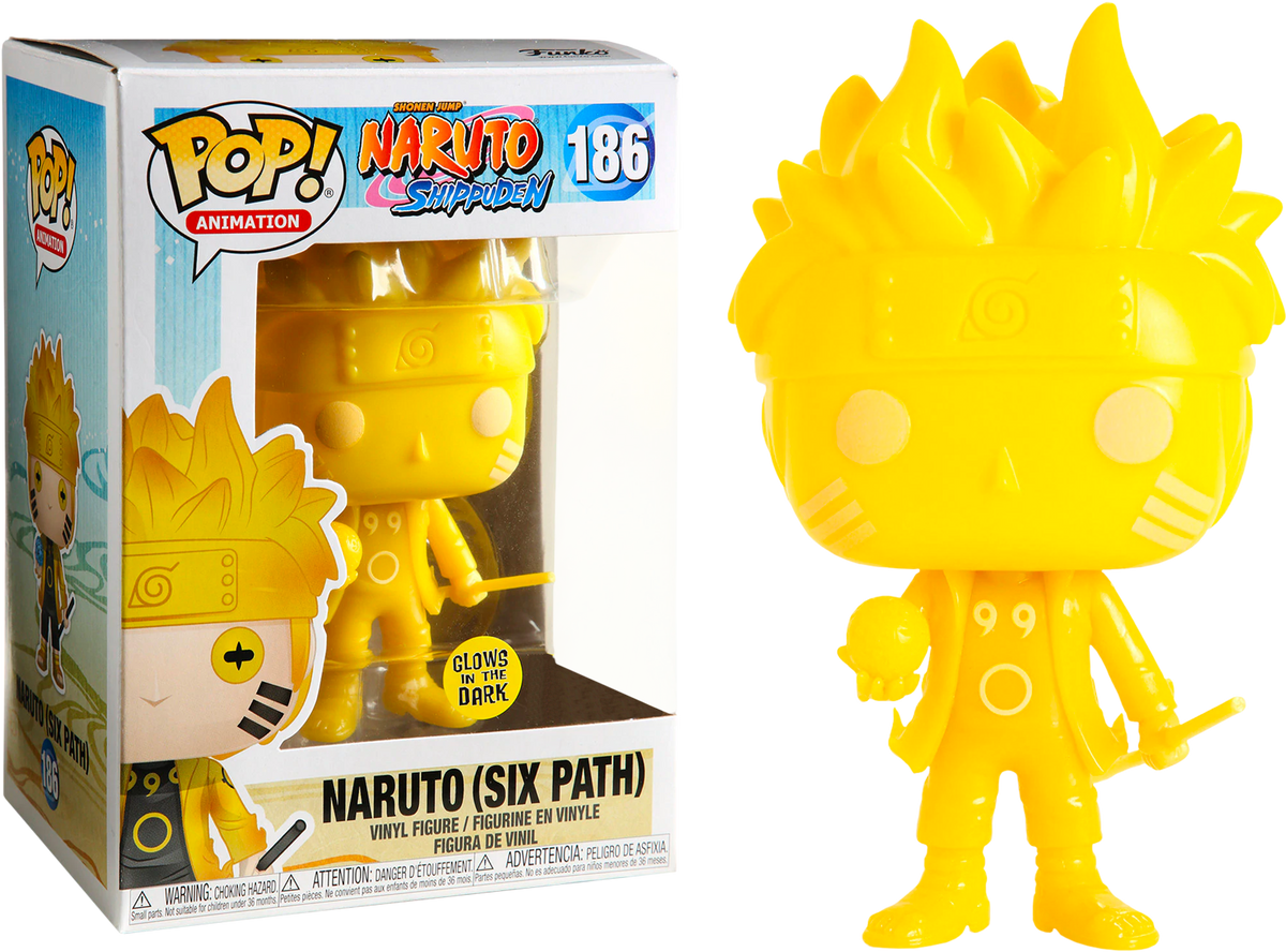 Funko Pop! Naruto: Shippuden - Naruto Six Path Yellow Glow in the Dark #186 - The Amazing Collectables