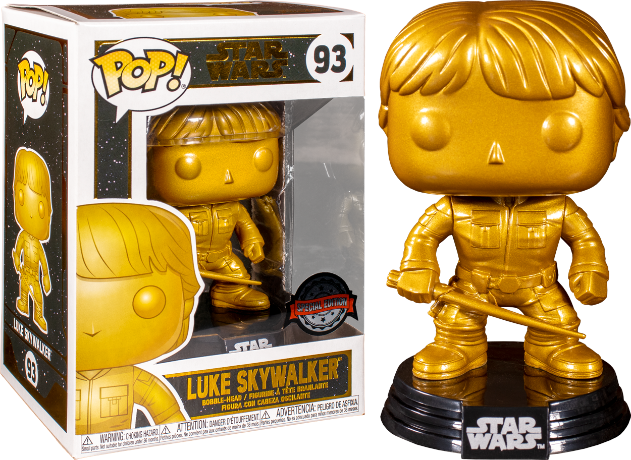 Luke skywalker hot sale gold funko pop