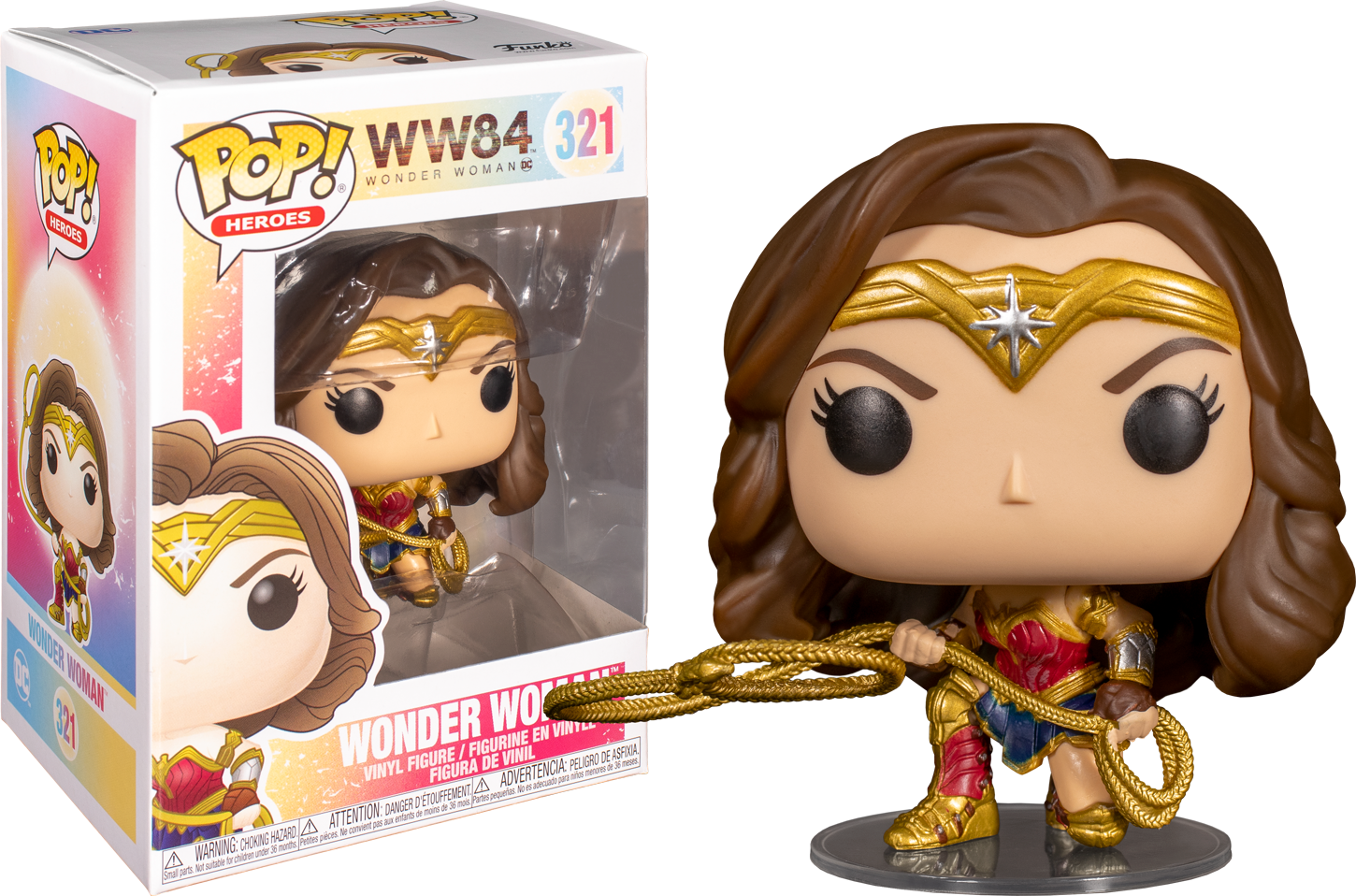 Funko Pop! Wonder Woman 1984 - Wonder Woman with Lasso Metallic #321