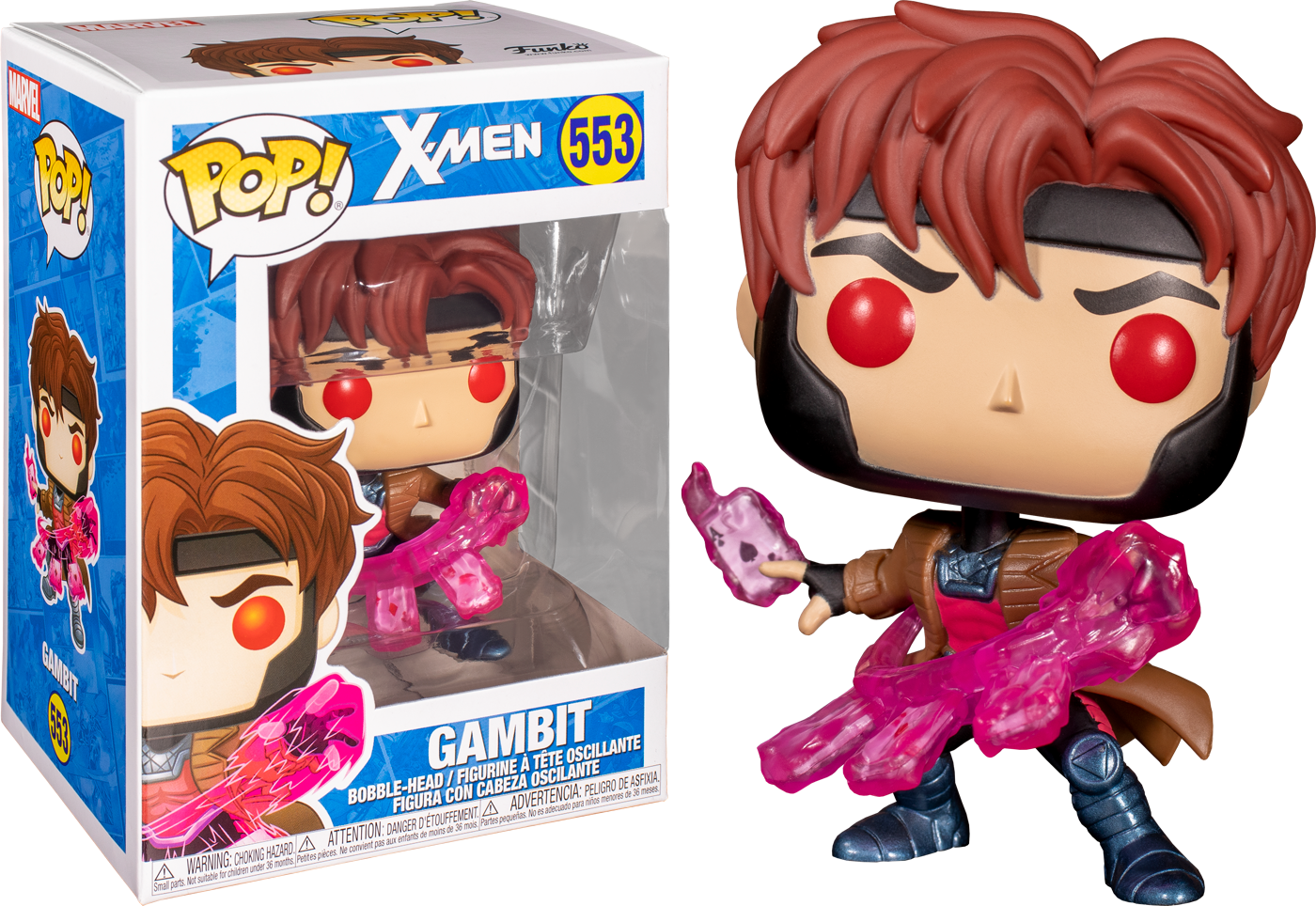  Funko Pop Marvel X-Men - Gambit Blacklight : Toys & Games