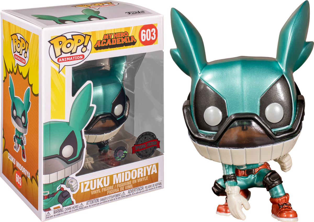 Funko Pop! My Hero Academia - Izuku Midoriya (Deku with Helmet) Metallic #603 - The Amazing Collectables