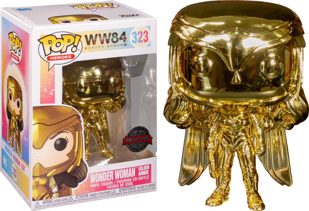 Funko Pop Wonder Woman 1984 Wonder Woman Gold Chrome 323