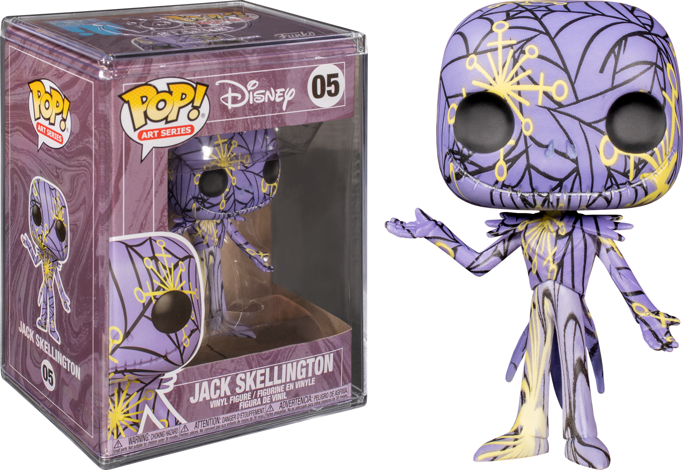 Funko Pop! The Nightmare Before Christmas - Jack Skellington Purple Artist's Series with Pop! Protector #05