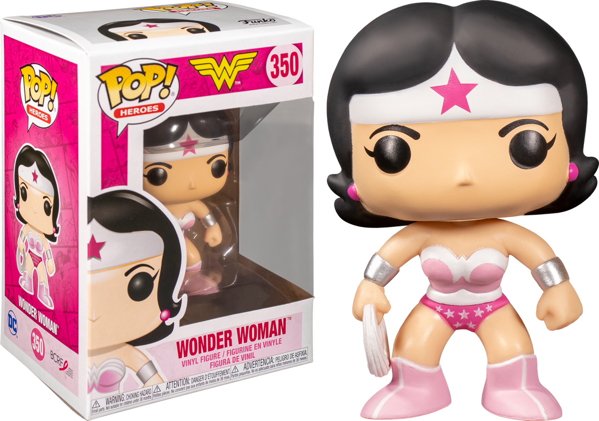 Funko Pop! Wonder Woman - Wonder Woman Breast Cancer Awareness #350 - The Amazing Collectables