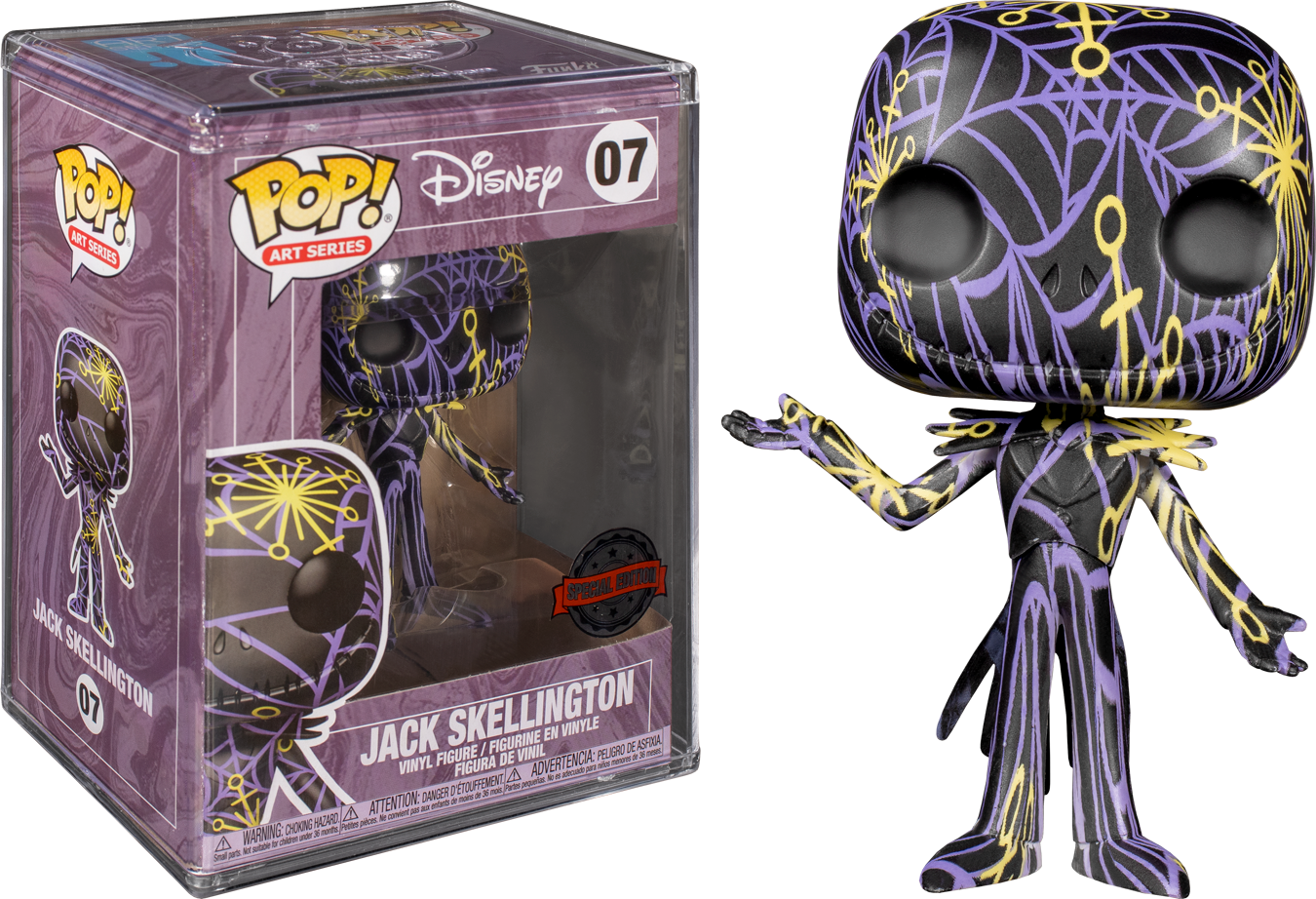 Funko Pop! The Nightmare Before Christmas - Jack Skellington Artist Series with Pop! Protector #07