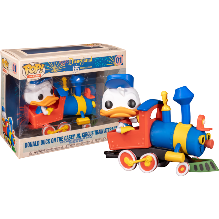 Funko Pop! Disneyland: 65th Anniversary - Donald Duck on the Casey Jr. Circus Train Attraction Deluxe #01 - The Amazing Collectables