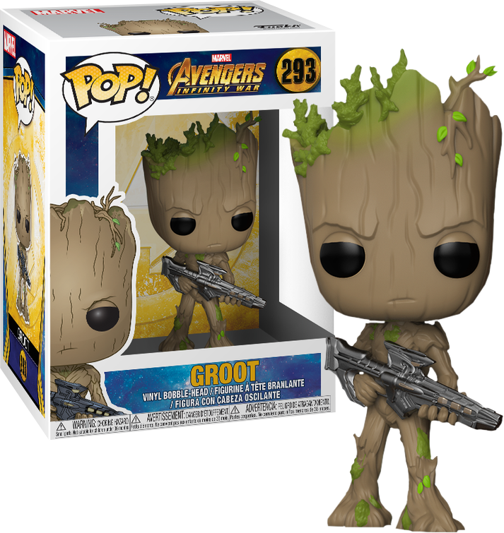 Funko Pop! Avengers 3: Infinity War - Groot with Gun #293