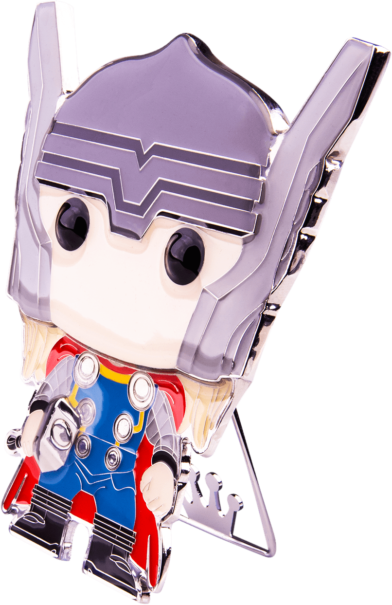 Funko Pop! The Avengers - Thor 4” Enamel Pin - The Amazing Collectables