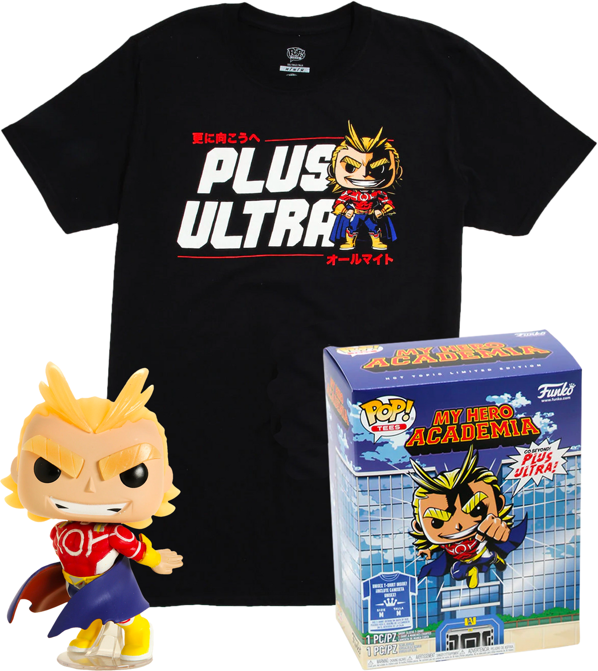 Funko - My Hero Academia - All Might Glow in the Dark - Vinyl Figure & T-Shirt Box Set - The Amazing Collectables