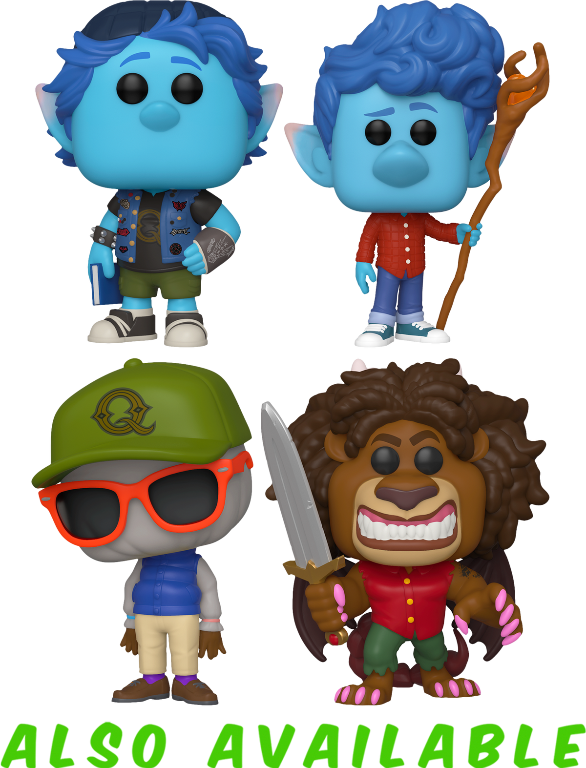 Funko Pop! Onward (2020) – Barley Lightfoot in Warrior Outfit #726 - The Amazing Collectables